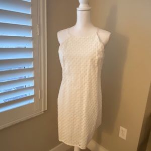 WHBM white cotton tank dress